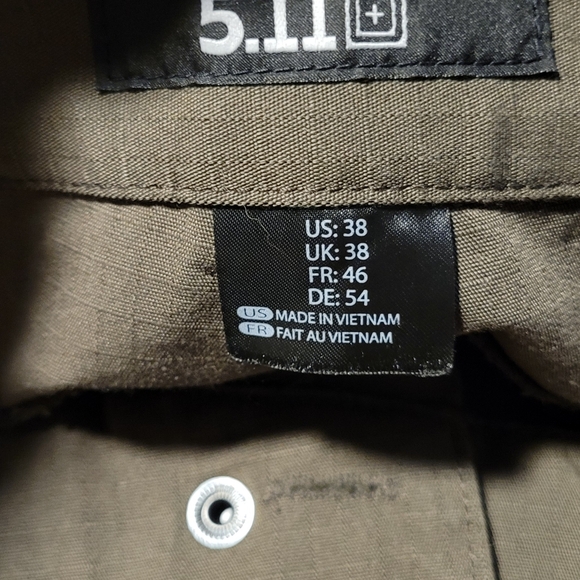 5.11 Olive Green Men's Cargo Shorts - Picture 4 of 4